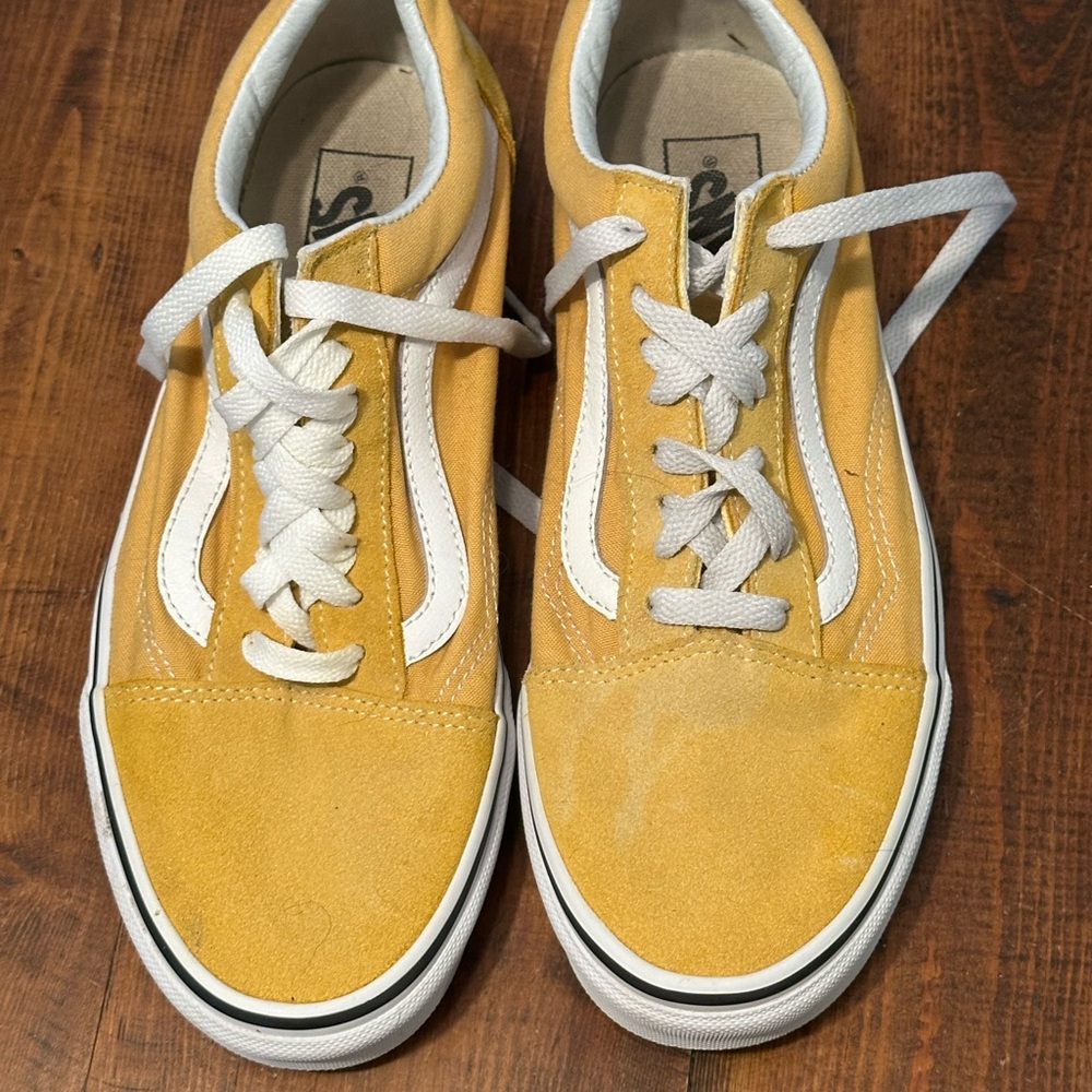 Vans Yellow and White Sneakers